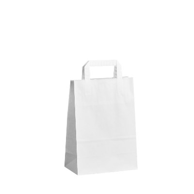 Papírová taška bílá - 20x10x28cm