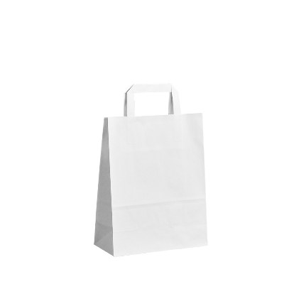 Papírová taška bílá - 22x10x28cm (heavy)
