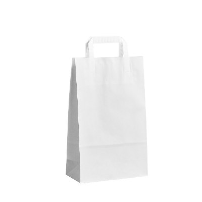 Papírová taška bílá - 22x10x35cm