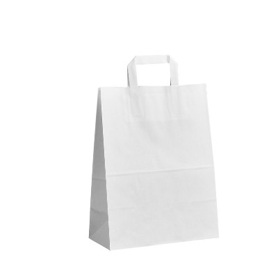 Papírová taška bílá -26x10x33cm