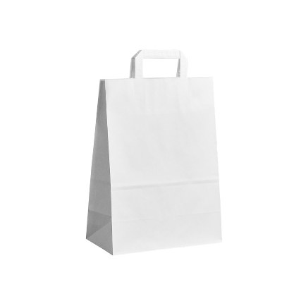 Papírová taška bílá -26x14x32cm