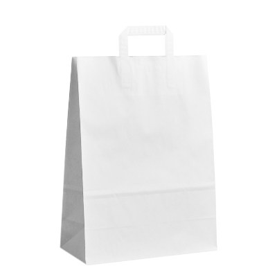 Papírová taška bílá -32x14x42cm