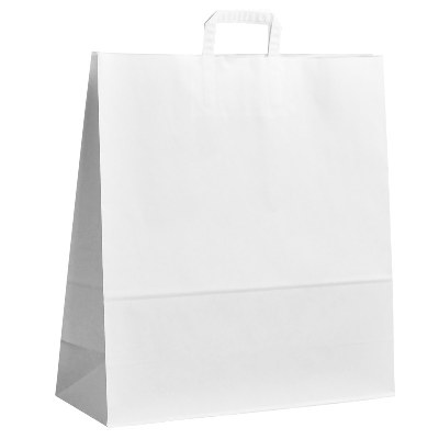 Papírová taška bílá - 45x17x48cm