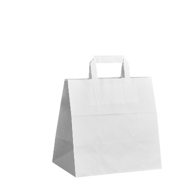 Papírová taška bílá -28x17x27cm