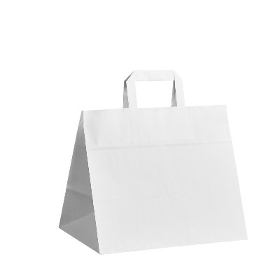 Papírová taška bílá -32x20x28cm