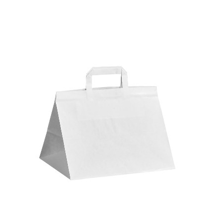 Papírová taška bílá -32x22x24cm