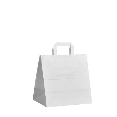 Papírová taška bílá - 26x17x25cm