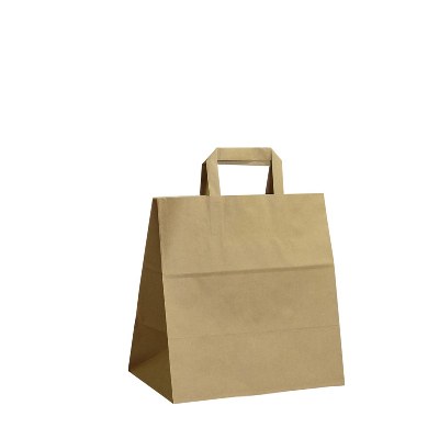 Papírová taška hnědá -26x17x25cm