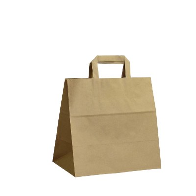 Papírová taška hnědá - 28x17x27cm