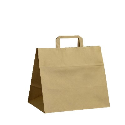 Papírová taška hnědá - 32x21x26cm