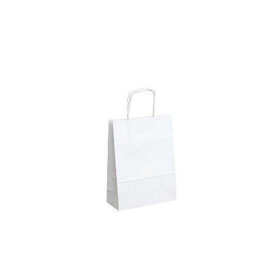 Papírová taška bílá -18x8x24cm