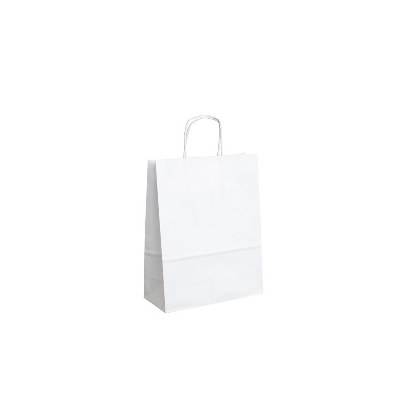 Papírová taška bílá -22x10x28cm