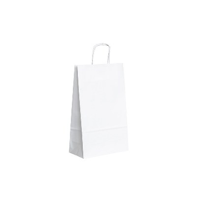 Papírová taška bílá -22x10x35cm