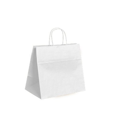 Papírová taška bílá -26x17x25cm