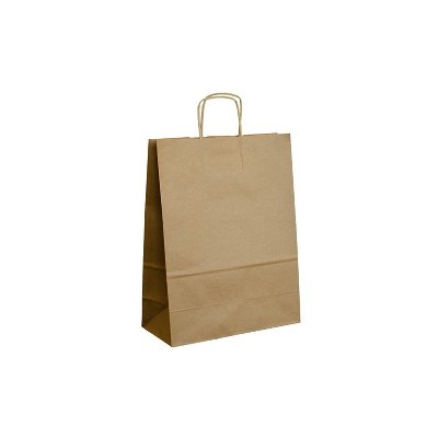 Papírová taška hnědá - 26x12x34cm