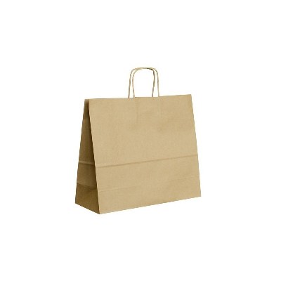 Papírová taška hnědá - 34x12x29cm